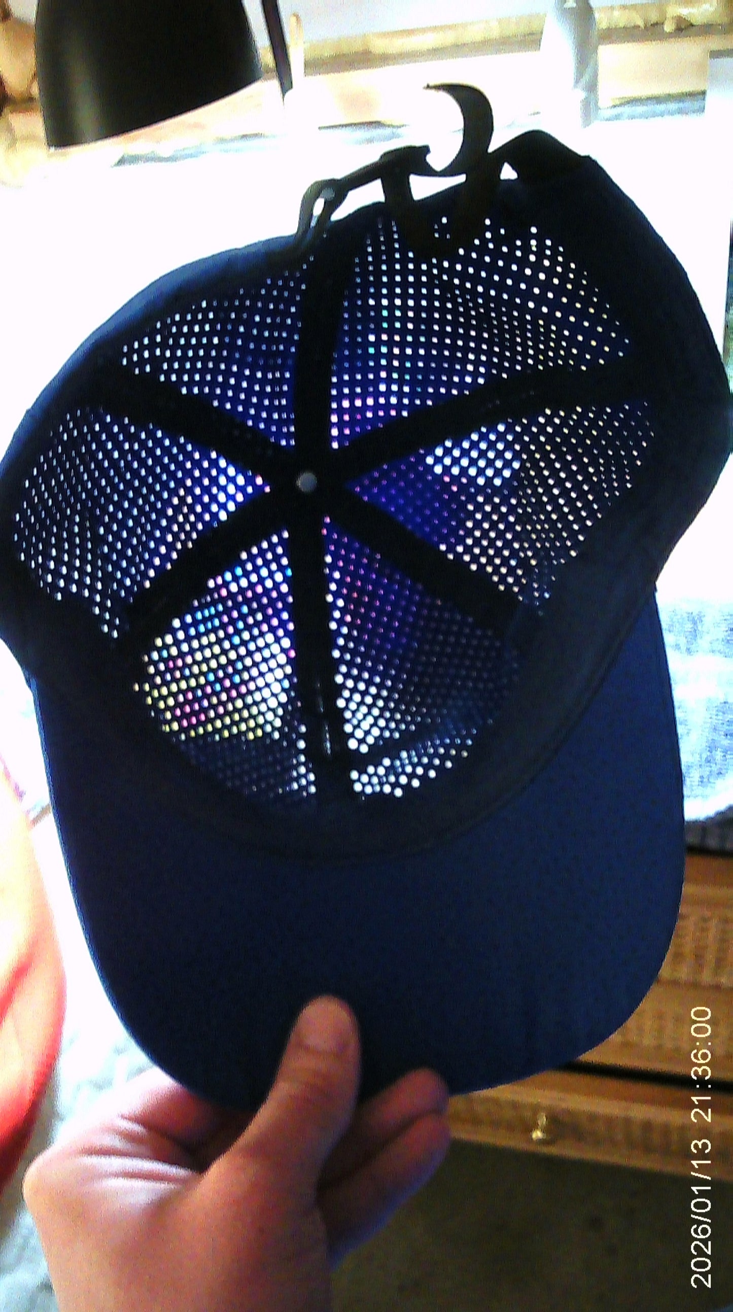 Seizure-Club/ Small offset LOGO/ 6P/ mesh elastic strap with buckle/ MEDICAL BLUE