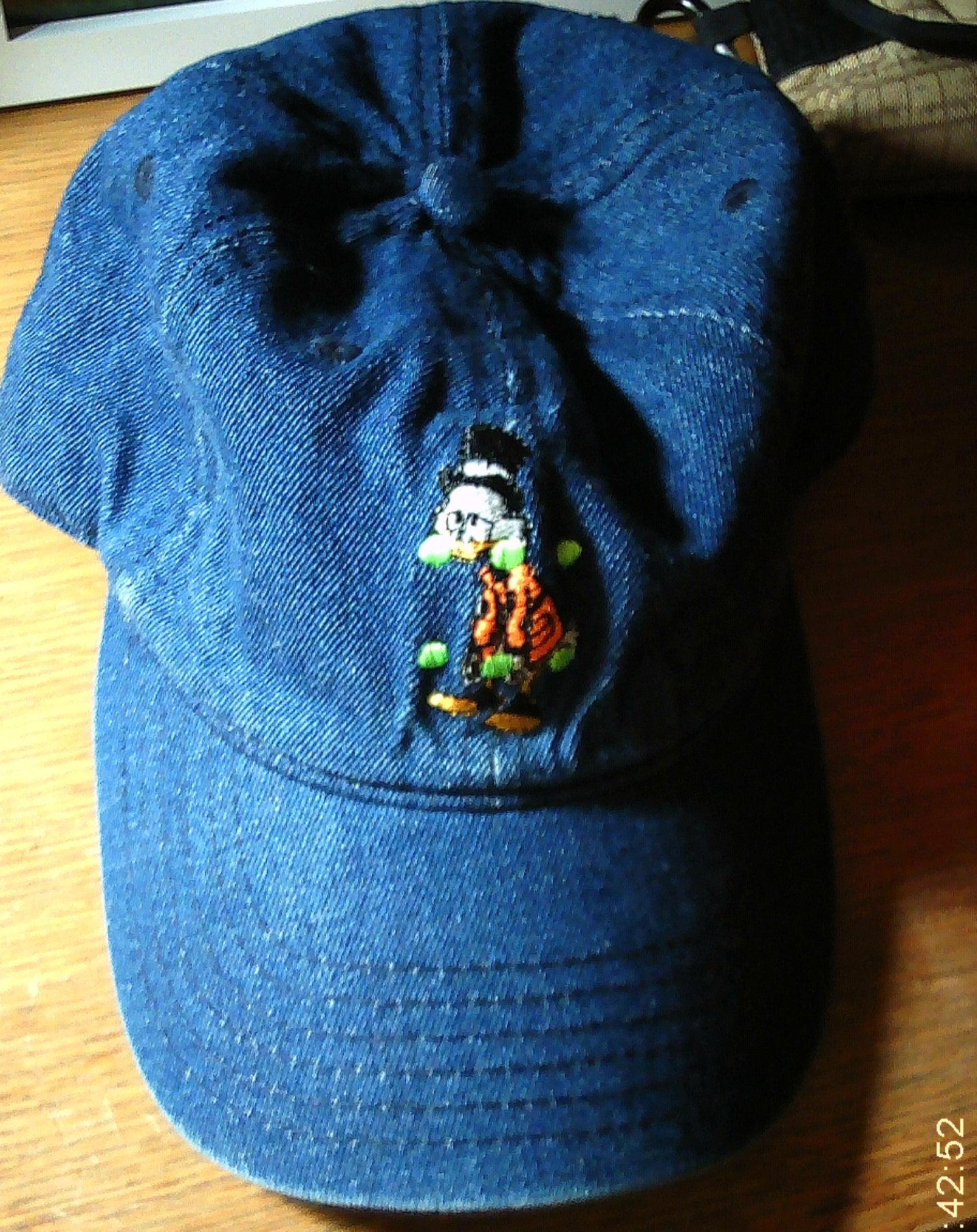 :H:A:R:D:E:N:E:D:S:E:C:U:R:I:T:Y/DISNEY-Scroodge McDuck 6DOTS LOGO/6P-DAD Hat/DENIM