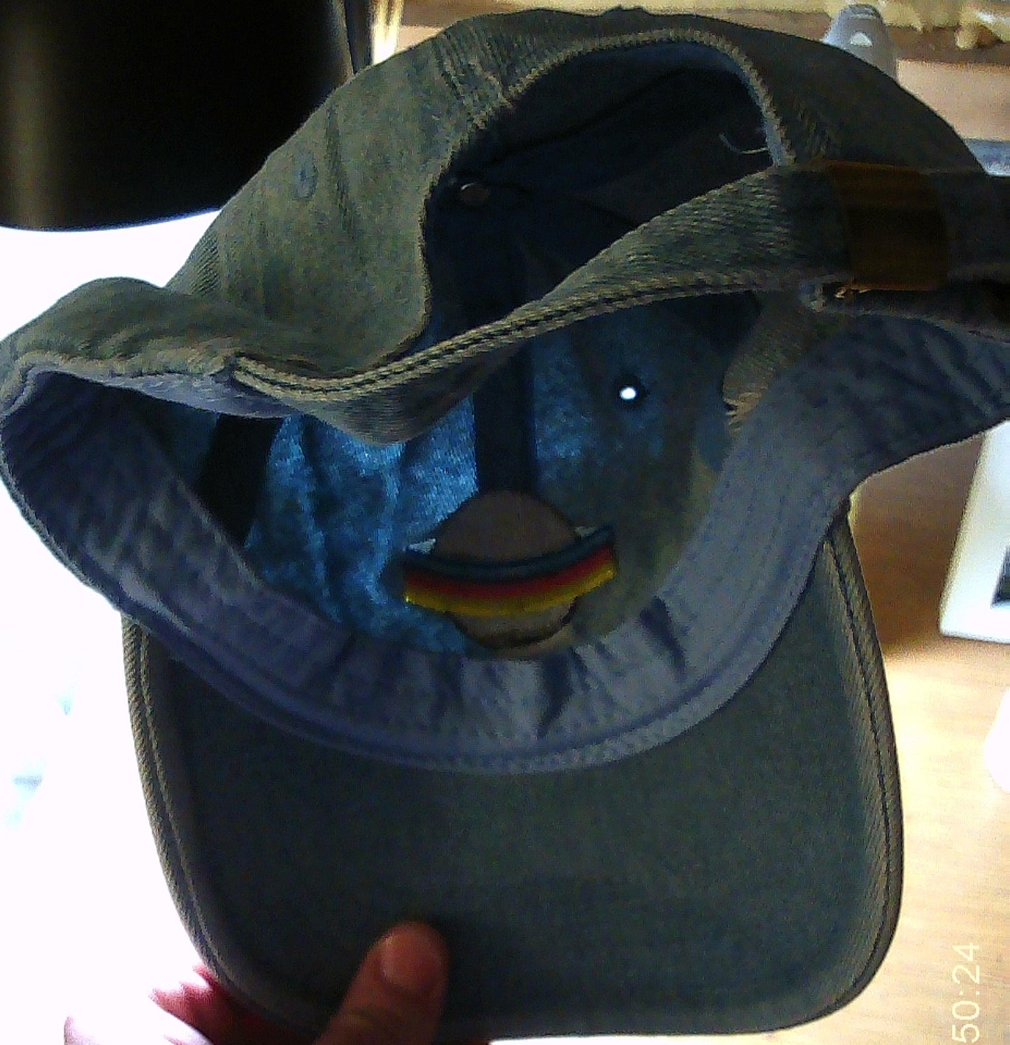 SHIRE VENUS ARMS/ CYANMAGENTAYELLOW printer ink logo/6P dad hat/LIGHT DENIM