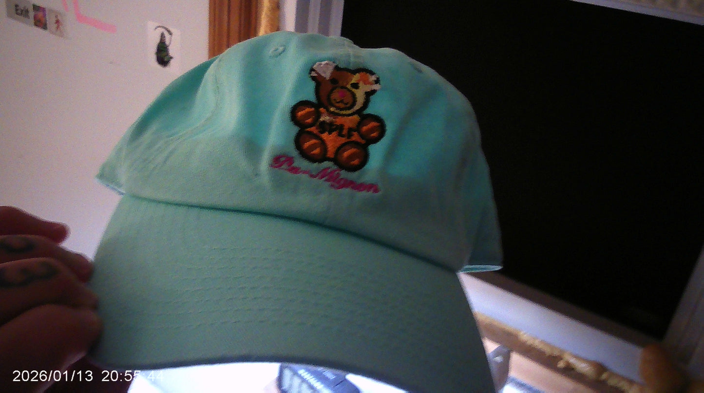 Sexuel Pour Les Femmes/ Ursa Princesse Mignon Logo/6P Dad Hat/LIGHT TEAL