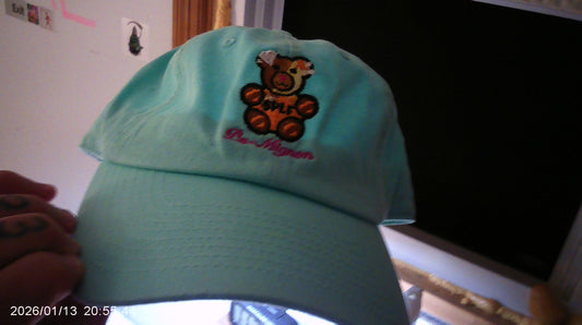 Sexuel Pour Les Femmes/ Ursa Princesse Mignon Logo/6P Dad Hat/LIGHT TEAL