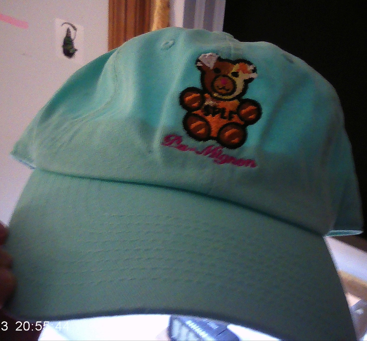 Sexuel pour Les Femmes/Logo-Bear Mignon/OBEYEN/6P Dad hat/LIGHT TEAL