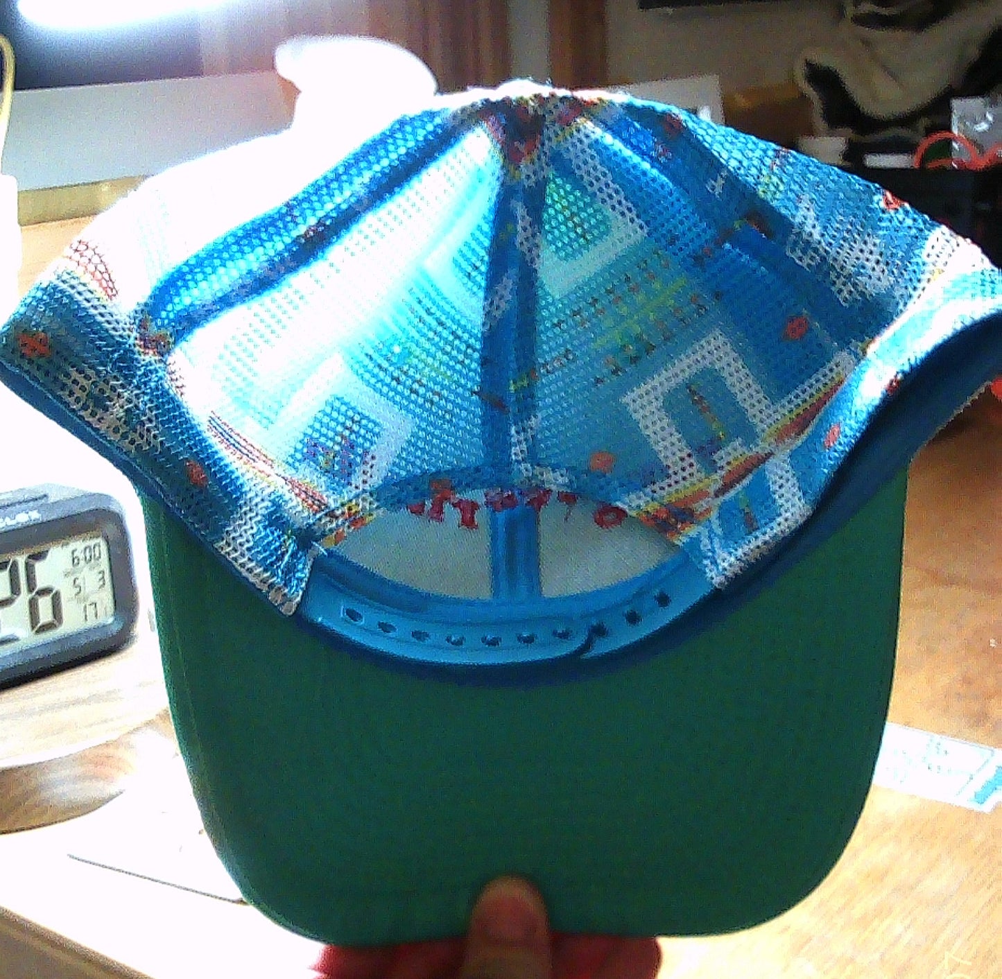 Yung Ritalin/ *** logo Native Pattern 6P Trucker hat/SNAP BACK/TEAL