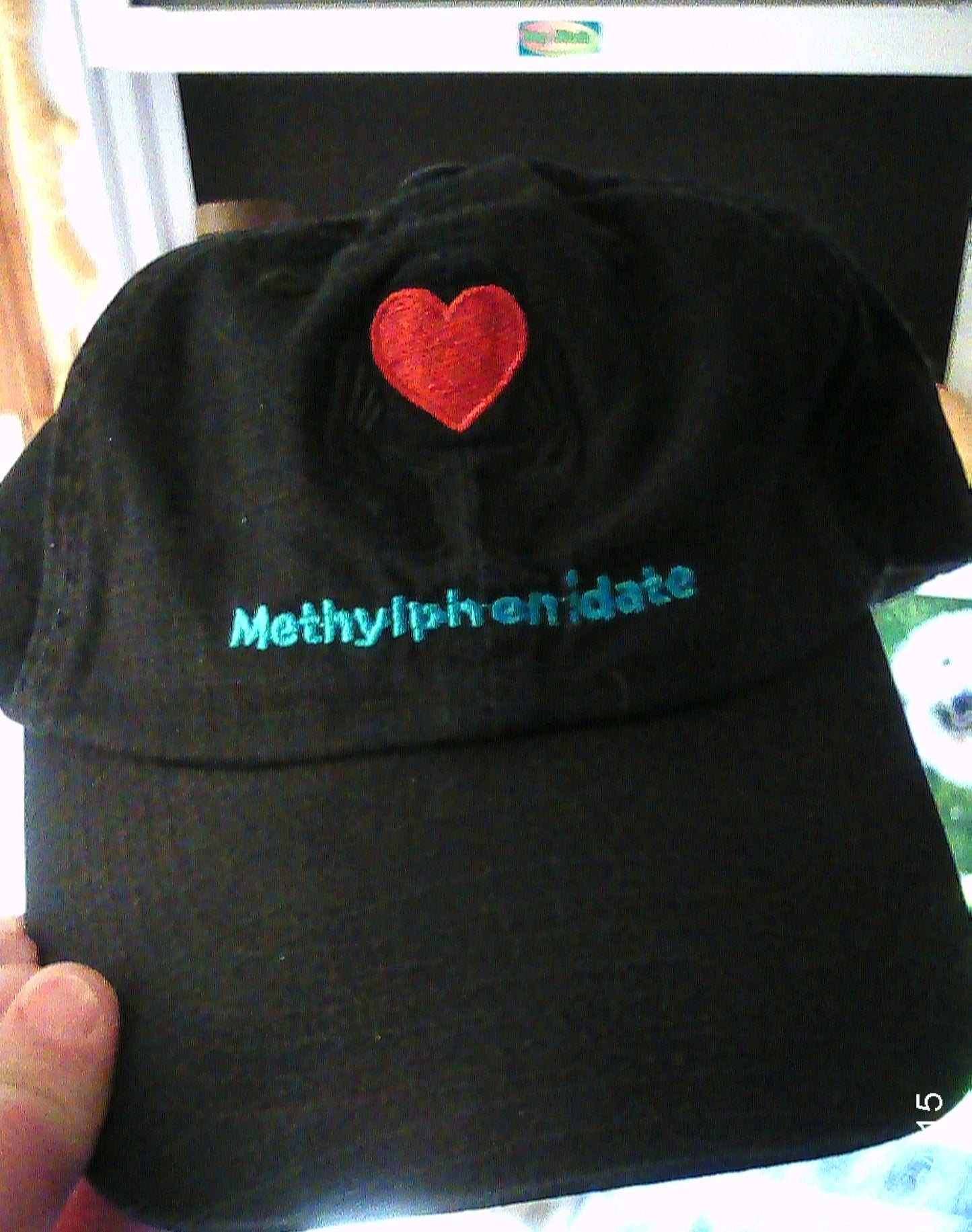 Methylphenidate:::/ 6P Hands+Heart Logo/ RIPSTOP/ Velcro Strap/ BLACK