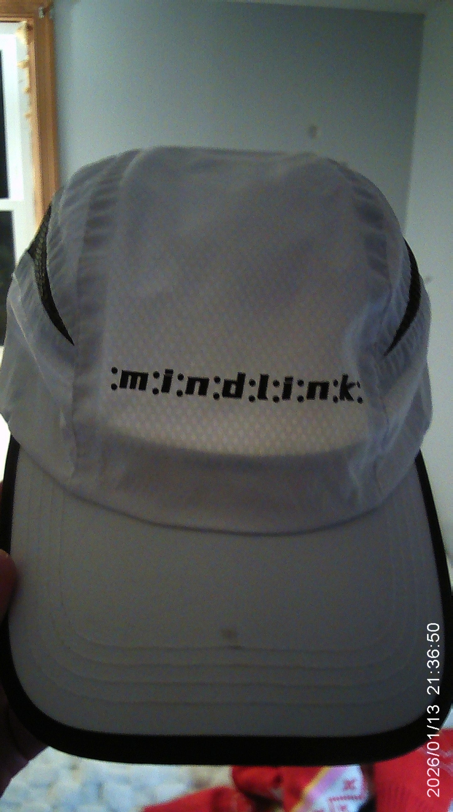 mindlink/sport mesh side camp hat/ curved bill/ 5panel/WHITE