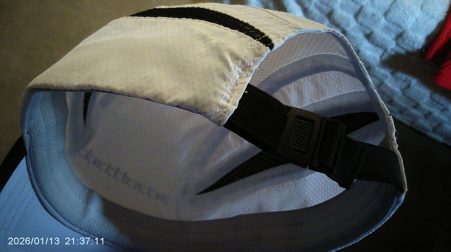 mindlink/sport mesh side camp hat/ curved bill/ 5panel/WHITE