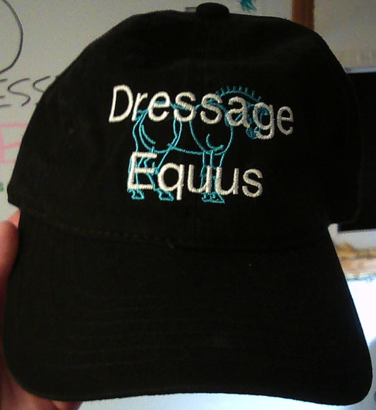 SHIRE VENUS ARMS/DRESSAGE EQUUS LOGO/6P DAD Hat/BLACK