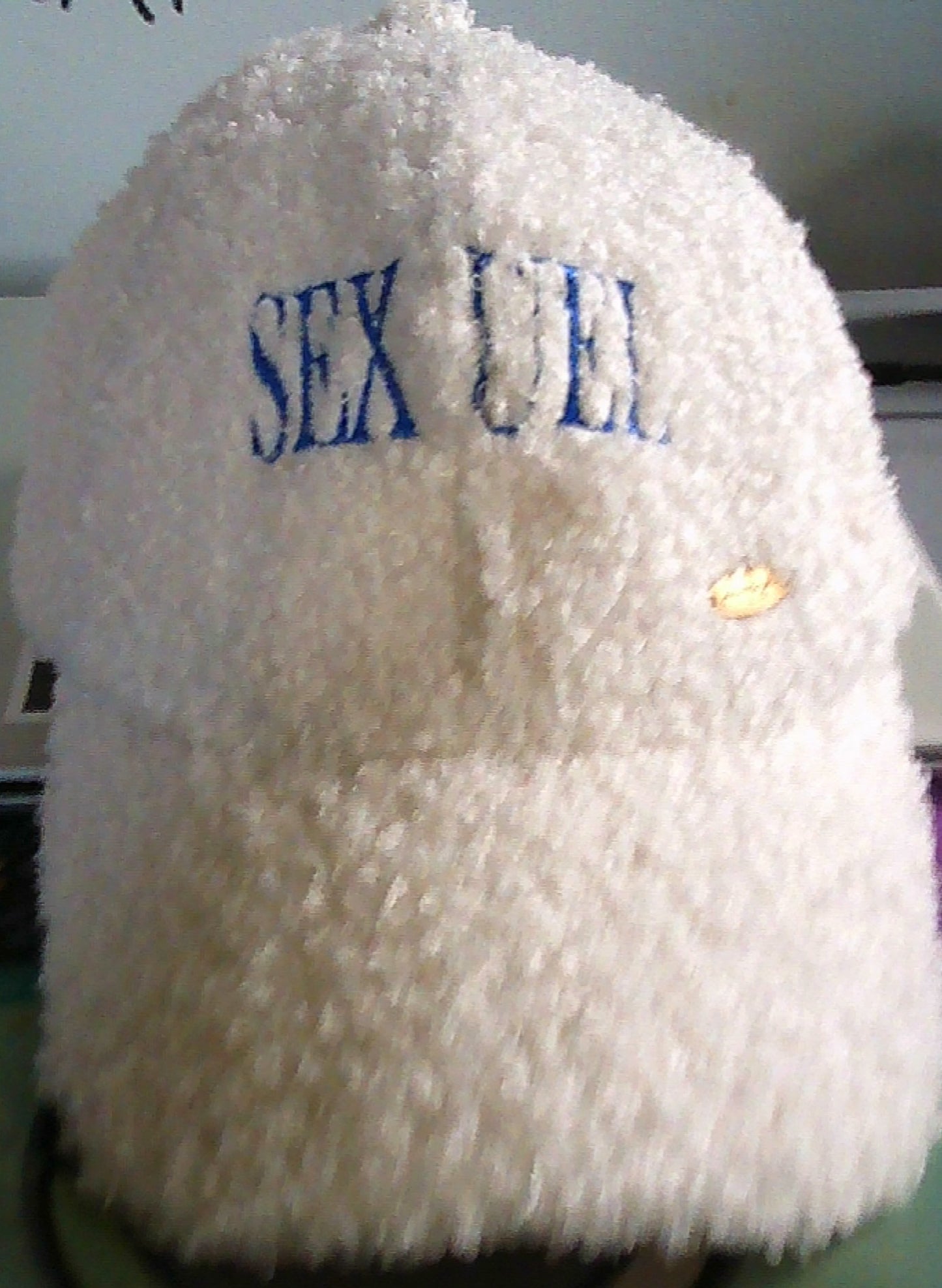 Sexuel Pour Les Femmes/ 'SEXUEL' logo fleece hat/WHITE